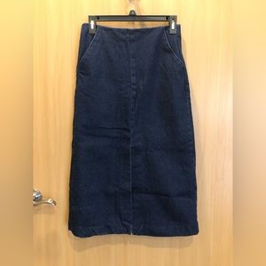 Just Female maxi denim skirt